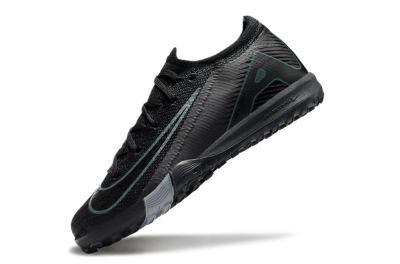 Kids Nike Air Zoom Mercurial Vapor 16 Elite TF Artificial Turf Soccer Shoes - Black/Green/Silver