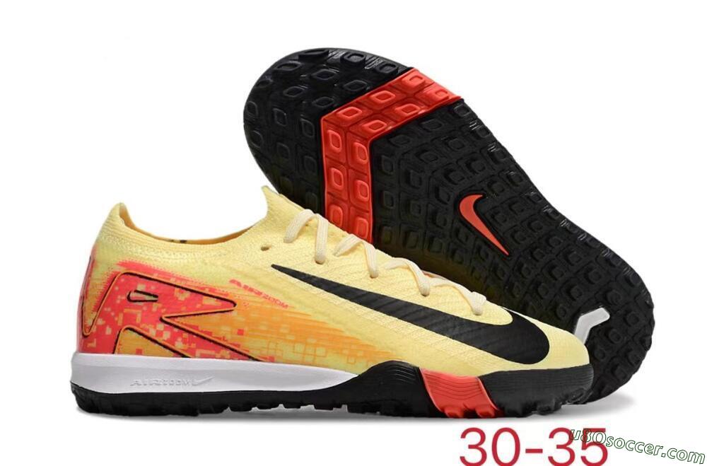 Kids Nike Air Zoom Mercurial Vapor 16 Elite TF Artificial Turf Soccer Shoes - Yellow/Red/Black 1