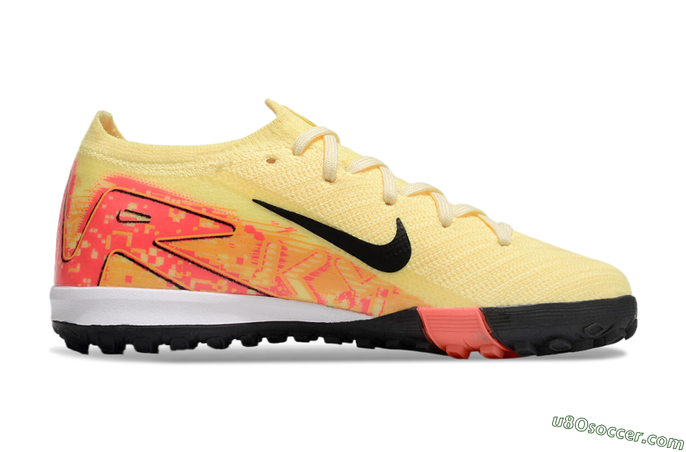 Kids Nike Air Zoom Mercurial Vapor 16 Elite TF Artificial Turf Soccer Shoes - Yellow/Red/Black 6