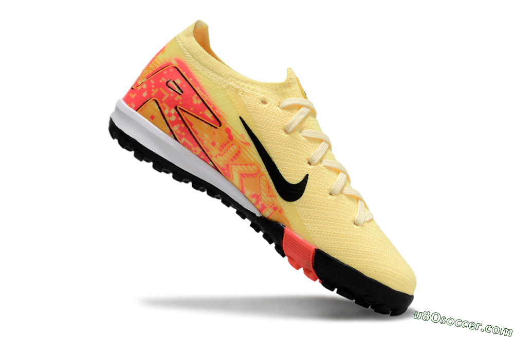 Kids Nike Air Zoom Mercurial Vapor 16 Elite TF Artificial Turf Soccer Shoes - Yellow/Red/Black 4
