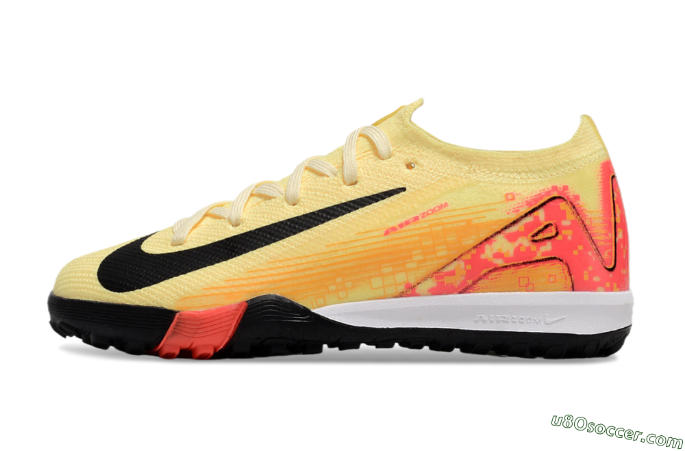 Kids Nike Air Zoom Mercurial Vapor 16 Elite TF Artificial Turf Soccer Shoes - Yellow/Red/Black 2
