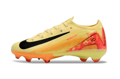 Kids Nike Air Zoom Mercurial Vapor 16 Elite FG Firm Ground Soccer Cleats - Yellow/Red/Black