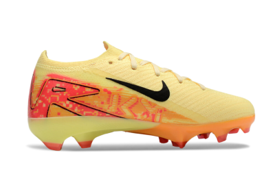 Kids Nike Air Zoom Mercurial Vapor 16 Elite FG Firm Ground Soccer Cleats - Yellow/Red/Black