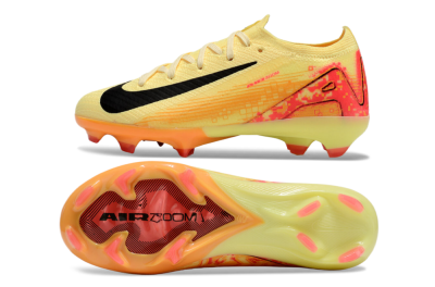 Kids Nike Air Zoom Mercurial Vapor 16 Elite FG Firm Ground Soccer Cleats - Yellow/Red/Black