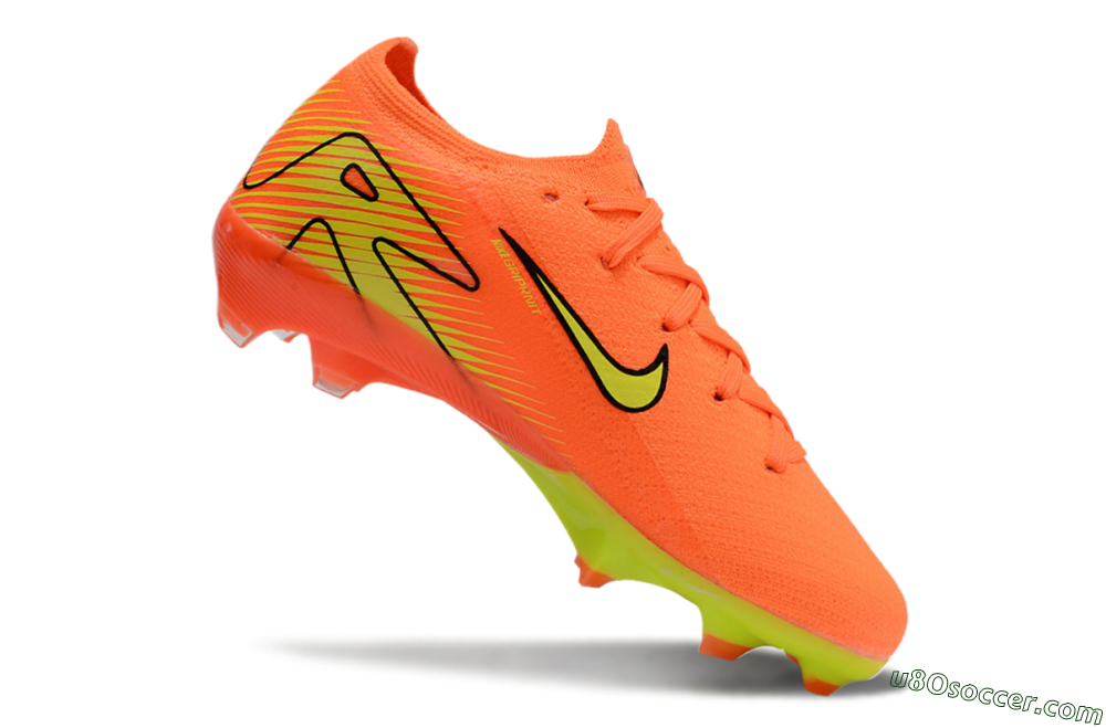 Kids Nike Air Zoom Mercurial Vapor 16 Elite FG Firm Ground Soccer Cleats - Red/Yellow/Black 4