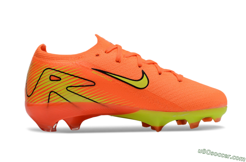 Kids Nike Air Zoom Mercurial Vapor 16 Elite FG Firm Ground Soccer Cleats - Red/Yellow/Black 6