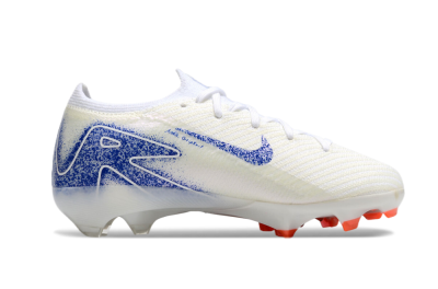 Kids Nike Air Zoom Mercurial Vapor 16 Elite FG Firm Ground Soccer Cleats - Beige/Blue/White