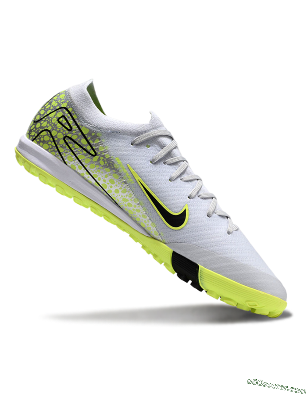 Nike Air Zoom Mercurial Vapor 16 Elite TF Artificial Turf Soccer Shoes - Grey/Black/Yellow 4