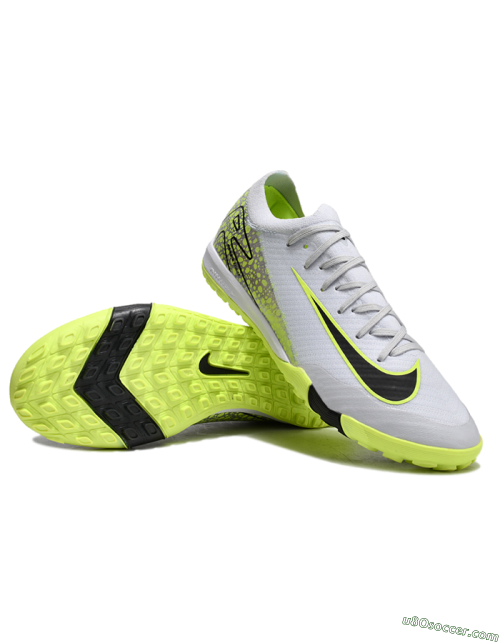 Nike Air Zoom Mercurial Vapor 16 Elite TF Artificial Turf Soccer Shoes - Grey/Black/Yellow 3