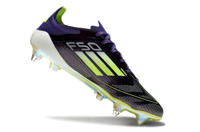 Adidas F50 Elite SG Soft Ground Soccer Cleats - Purple/Yellow/White