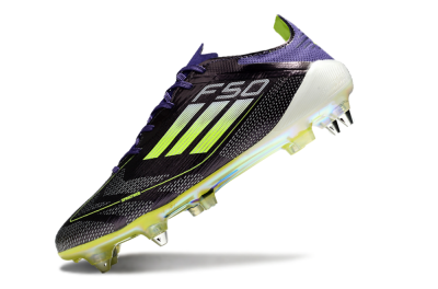 Adidas F50 Elite SG Soft Ground Soccer Cleats - Purple/Yellow/White