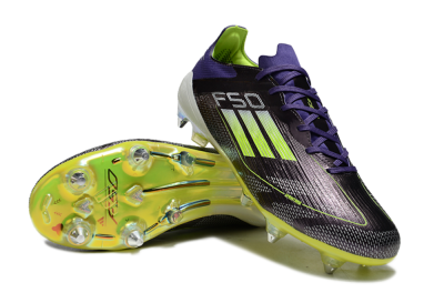 Adidas F50 Elite SG Soft Ground Soccer Cleats - Purple/Yellow/White