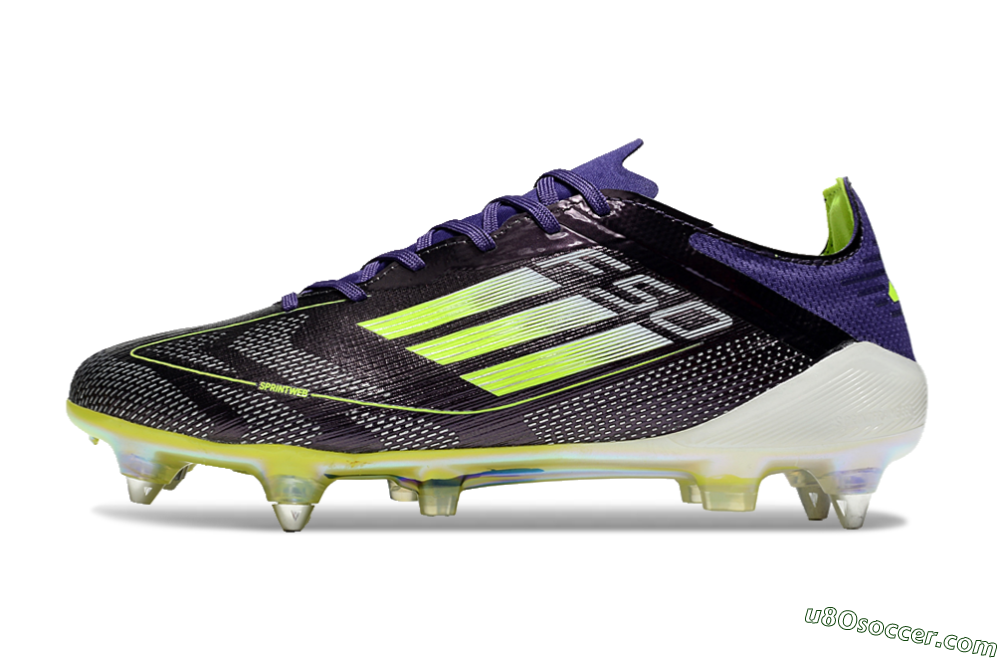 Adidas F50 Elite SG Soft Ground Soccer Cleats - Purple/Yellow/White 2