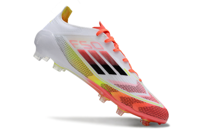 Adidas F50 Elite FG Firm Ground Soccer Cleats - White/Red/Yellow