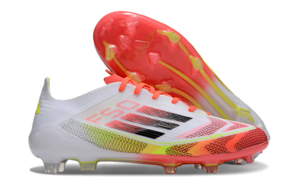 Adidas F50 Elite FG Firm Ground Soccer Cleats - White/Red/Yellow
