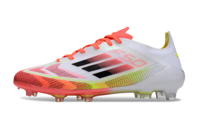 Adidas F50 Elite FG Firm Ground Soccer Cleats - White/Red/Yellow
