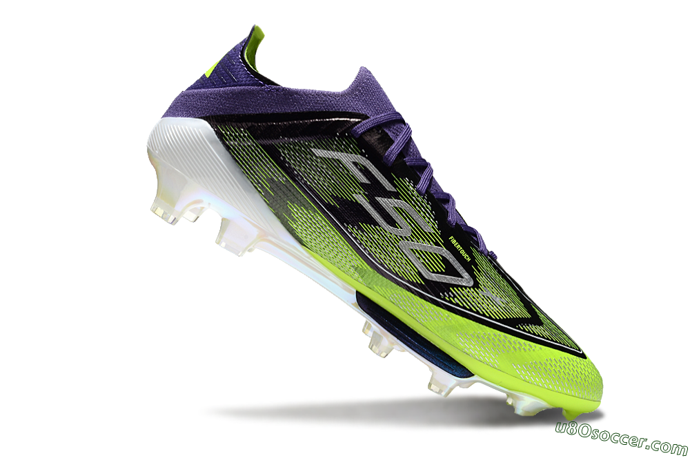 Adidas F50+ Lightstrike Pro FG Firm Ground Soccer Cleats - Purple/Yellow/White 3