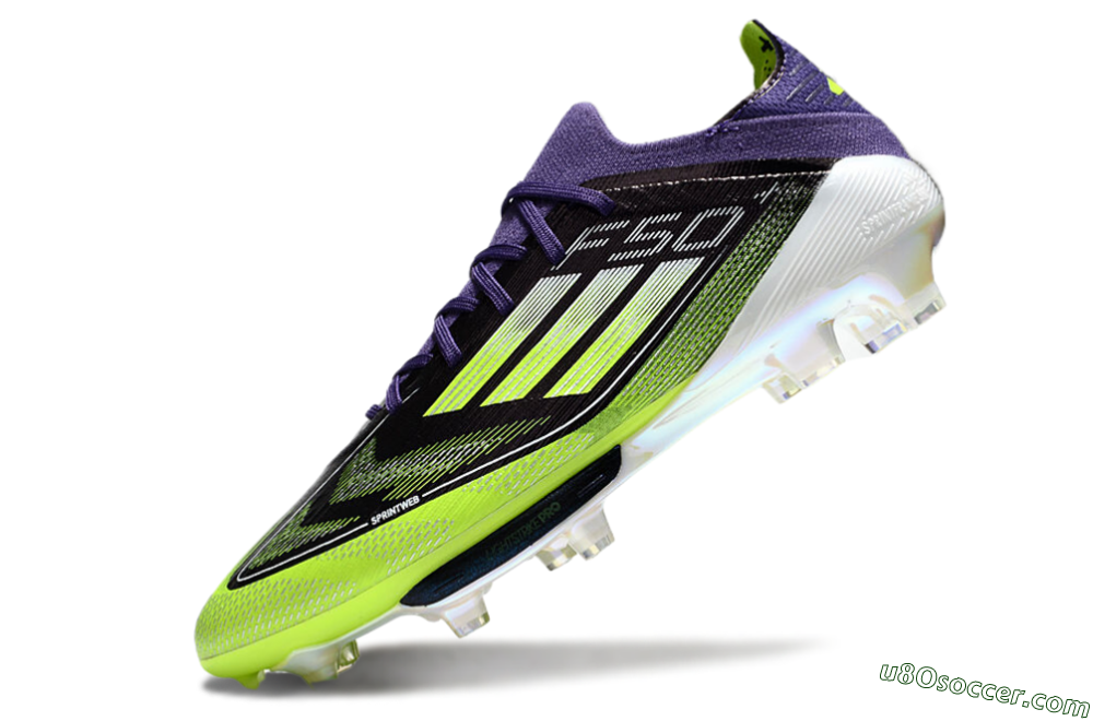 Adidas F50+ Lightstrike Pro FG Firm Ground Soccer Cleats - Purple/Yellow/White 4