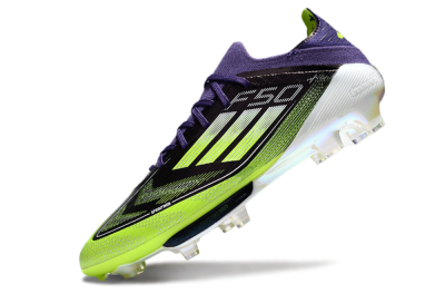 Adidas F50+ Lightstrike Pro FG Firm Ground Soccer Cleats - Purple/Yellow/White