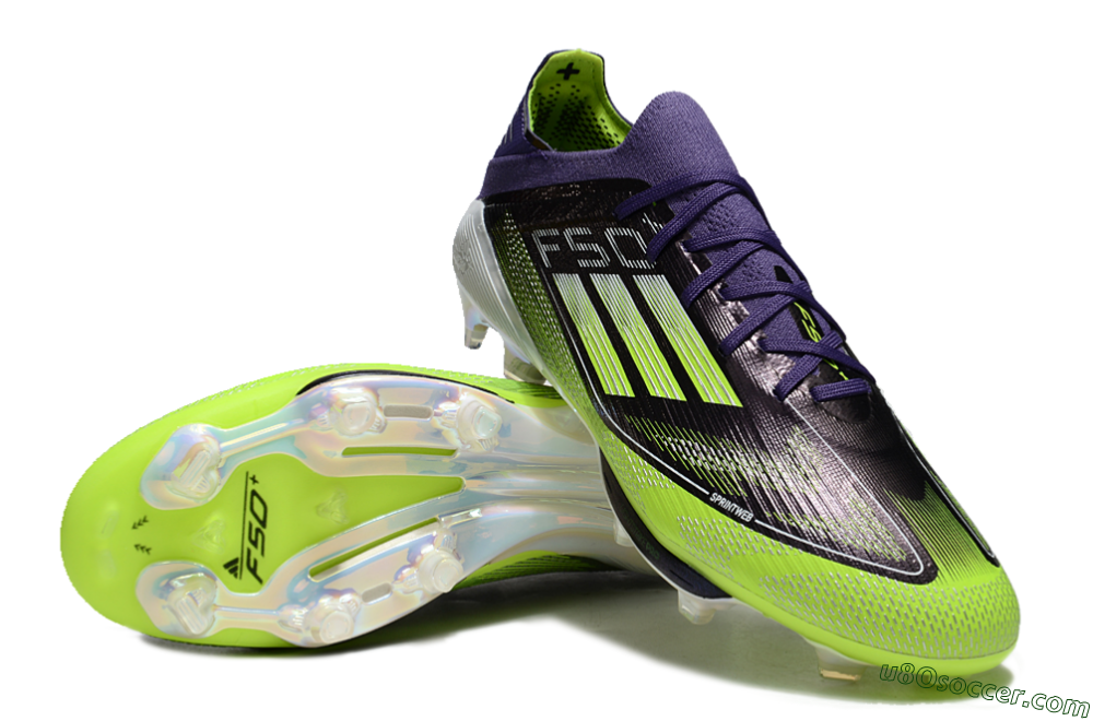 Adidas F50+ Lightstrike Pro FG Firm Ground Soccer Cleats - Purple/Yellow/White 0