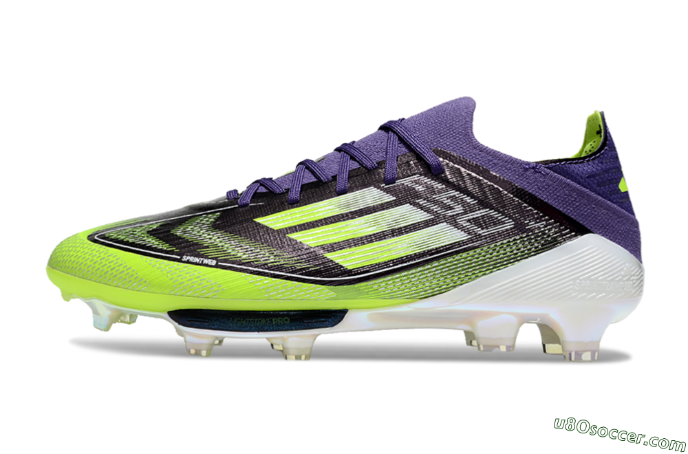 Adidas F50+ Lightstrike Pro FG Firm Ground Soccer Cleats - Purple/Yellow/White 2