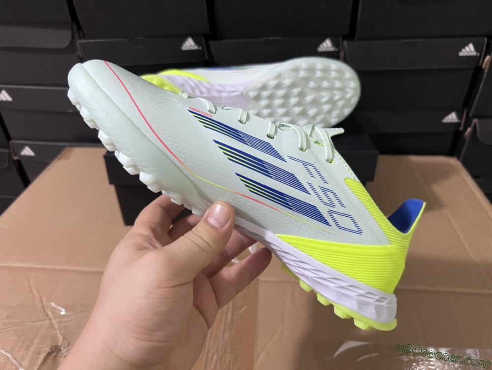 Adidas F50 Elite TF Artificial Turf Soccer Shoes - Jade/Blue/Yellow