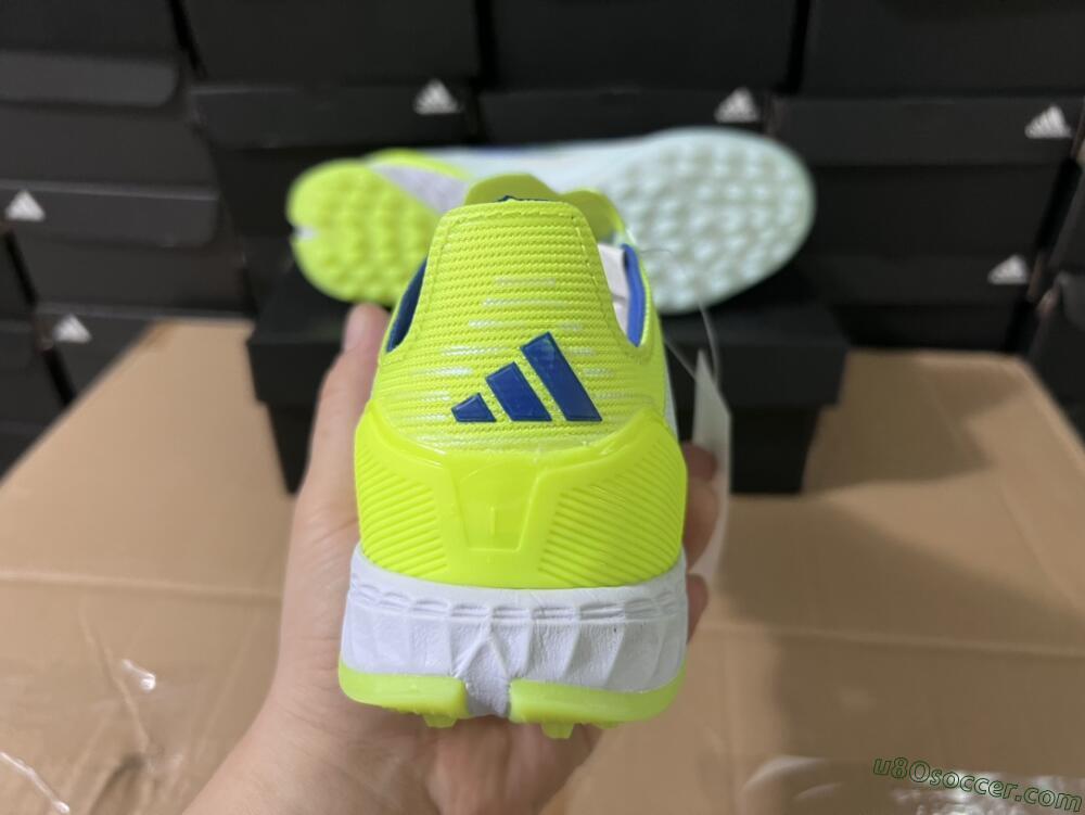 Adidas F50 Elite TF Artificial Turf Soccer Shoes - Jade/Blue/Yellow