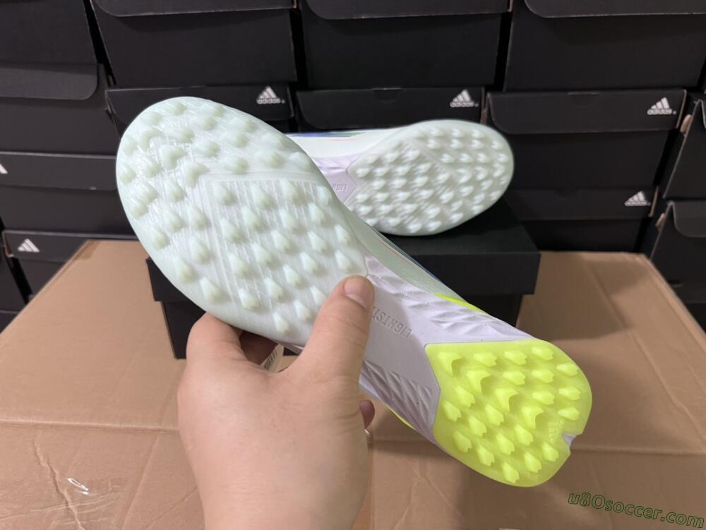 Adidas F50 Elite TF Artificial Turf Soccer Shoes - Jade/Blue/Yellow