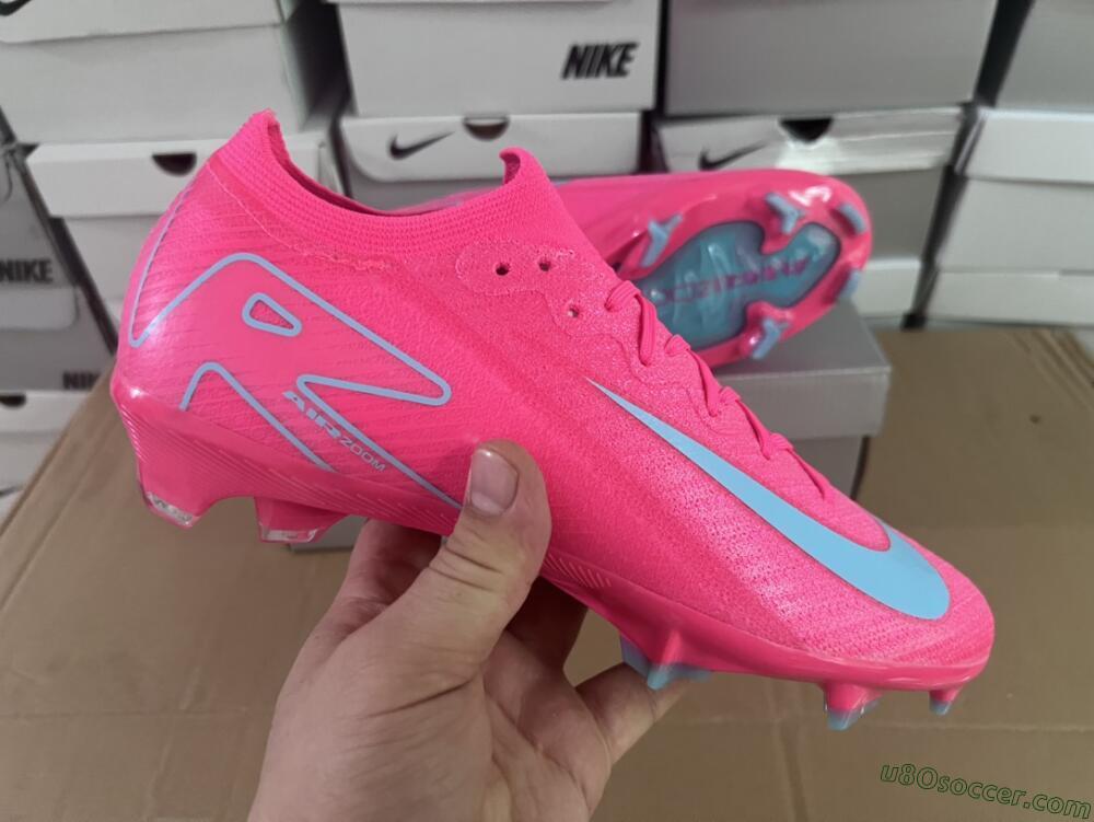 Nike Air Zoom Mercurial Vapor 16 Elite FG Firm Ground Soccer Cleats - Red/Jade
