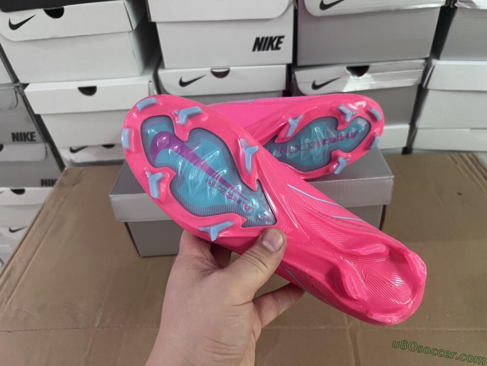 Nike Air Zoom Mercurial Vapor 16 Elite FG Firm Ground Soccer Cleats - Red/Jade