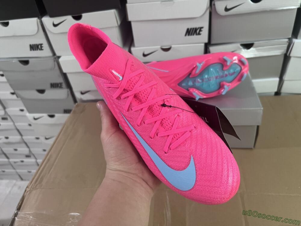 Nike Air Zoom Mercurial Superfly 16 Elite FG Firm Ground Soccer Cleats - Pink/Mint