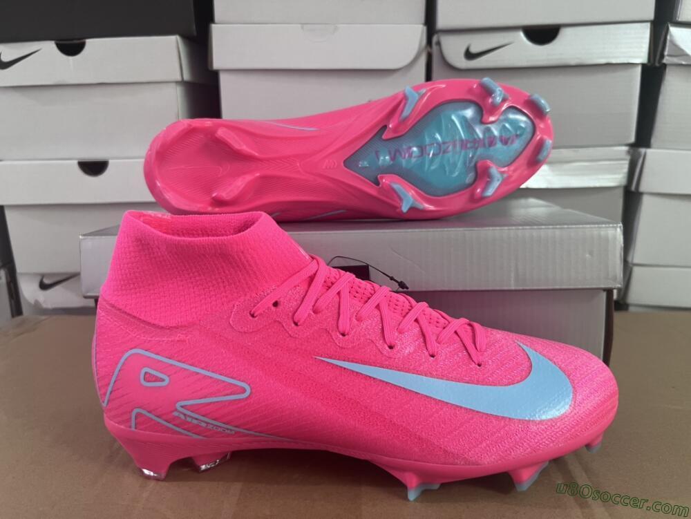 Nike Air Zoom Mercurial Superfly 16 Elite FG Firm Ground Soccer Cleats - Pink/Mint
