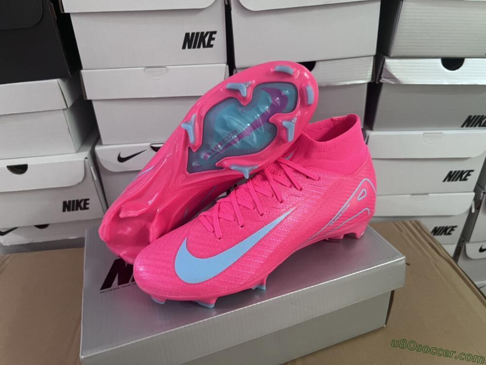 Nike Air Zoom Mercurial Superfly 16 Elite FG Firm Ground Soccer Cleats - Pink/Mint