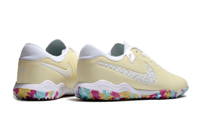 Nike Tiempo Legend 10 Pro TF Artificial Turf Soccer Shoes - Beige/White/Rainbow