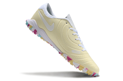 Nike Tiempo Legend 10 Pro TF Artificial Turf Soccer Shoes - Beige/White/Rainbow