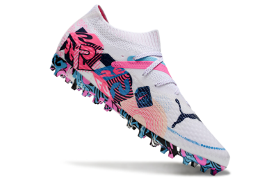 Puma Future Ultimate MG Multi Ground Soccer Cleats - White/Blue/Pink