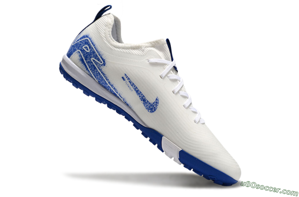 Nike Air Zoom Mercurial Vapor 16 Pro TF Artificial Turf Soccer Shoes - White/Blue 5