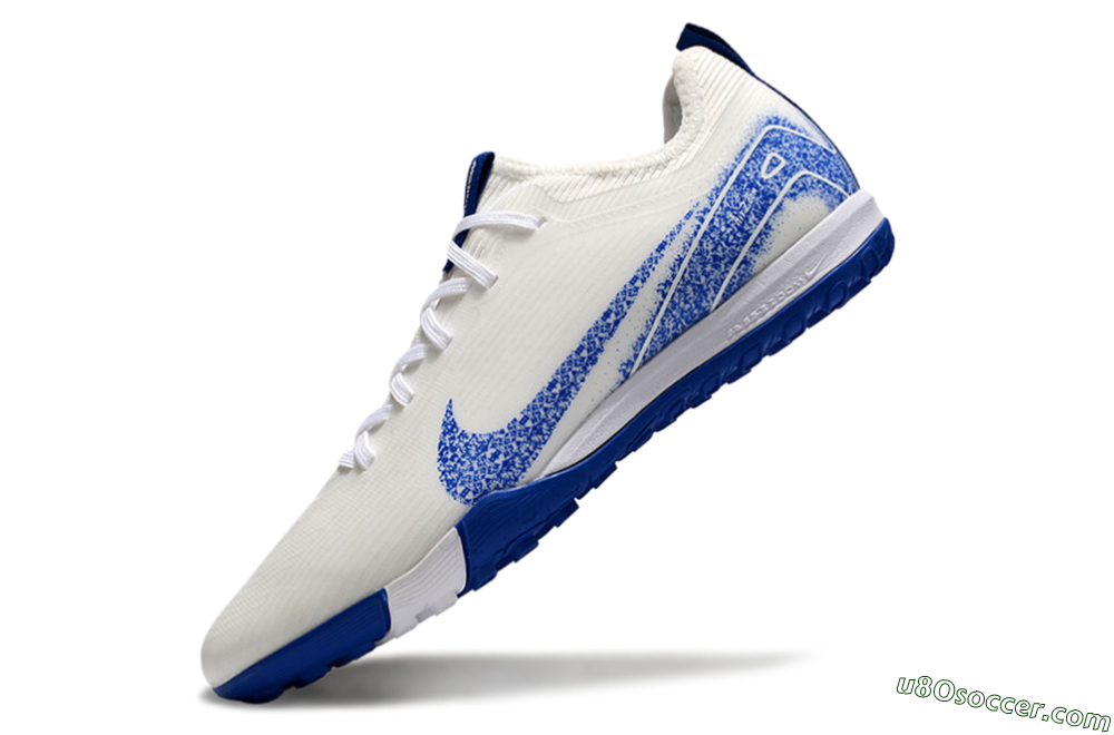 Nike Air Zoom Mercurial Vapor 16 Pro TF Artificial Turf Soccer Shoes - White/Blue 6