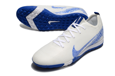 Nike Air Zoom Mercurial Vapor 16 Pro TF Artificial Turf Soccer Shoes - White/Blue