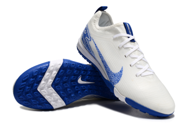 Nike Air Zoom Mercurial Vapor 16 Pro TF Artificial Turf Soccer Shoes - White/Blue