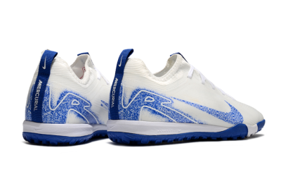 Nike Air Zoom Mercurial Vapor 16 Pro TF Artificial Turf Soccer Shoes - White/Blue