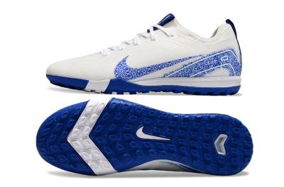 Nike Air Zoom Mercurial Vapor 16 Pro TF Artificial Turf Soccer Shoes - White/Blue