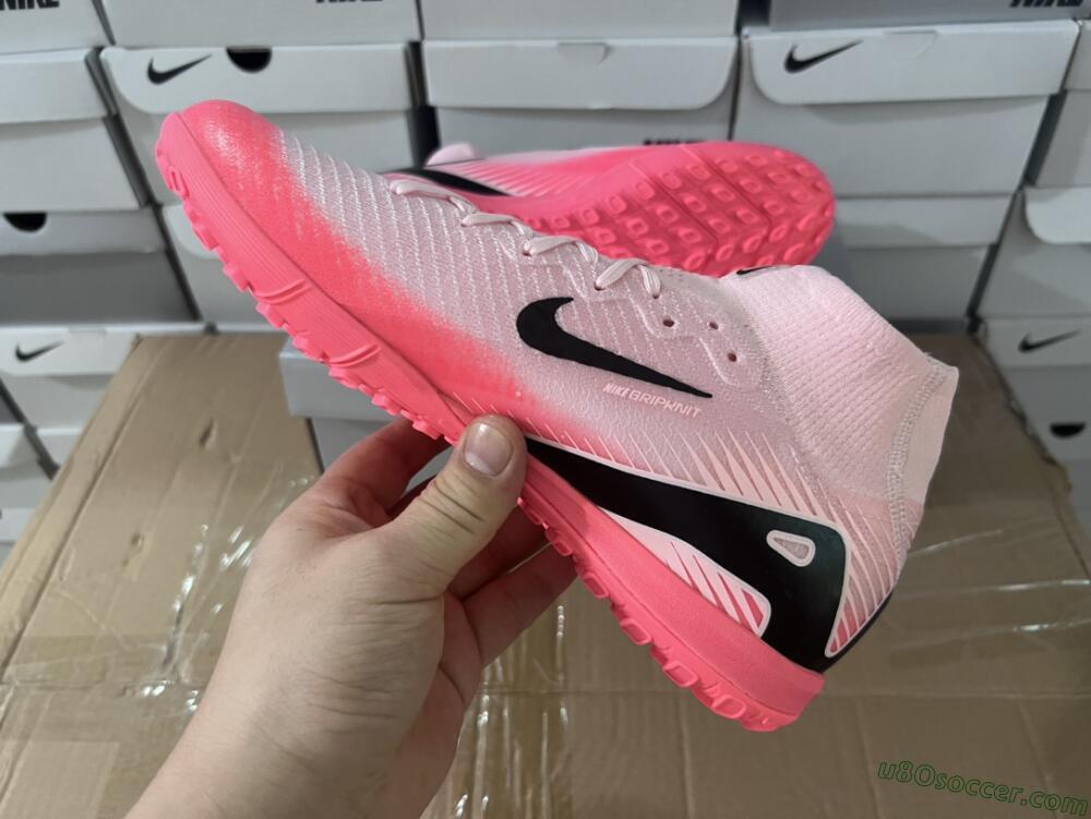 Nike Air Zoom Mercurial Superfly 10 Elite TF Artificial Turf Soccer Shoes - Pink/Black