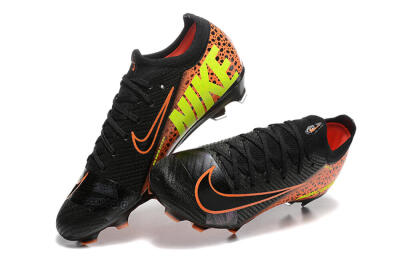 Nike Air Zoom Mercurial Vapor 16 Elite FG Firm Ground Soccer Cleats - Black/Orange/Yellow