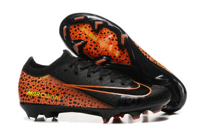 Nike Air Zoom Mercurial Vapor 16 Elite FG Firm Ground Soccer Cleats - Black/Orange/Yellow