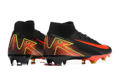 Nike Air Zoom Mercurial Superfly 10 Elite FG Firm Ground Soccer Cleats - Black/Red/Yellow