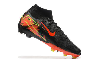Nike Air Zoom Mercurial Superfly 10 Elite FG Firm Ground Soccer Cleats - Black/Red/Yellow