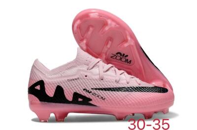 Kids Nike Air Zoom Mercurial Vapor 15 Elite FG Firm Ground Soccer Cleats - Pink/Black