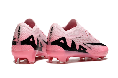 Kids Nike Air Zoom Mercurial Vapor 15 Elite FG Firm Ground Soccer Cleats - Pink/Black