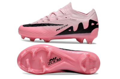 Kids Nike Air Zoom Mercurial Vapor 15 Elite FG Firm Ground Soccer Cleats - Pink/Black